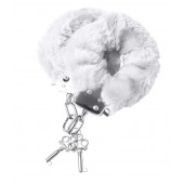 Наручники с белой меховой опушкой - ToyFa - купить с доставкой в Невинномысске