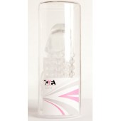 Гелевая прозрачная насадка с 2 отростками - 13 см. - Toyfa Basic - в Невинномысске купить с доставкой