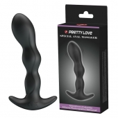 Черный анальный стимулятор простаты с вибрацией Special Anal Massager - 14,5 см. - Baile - в Невинномысске купить с доставкой
