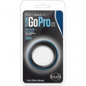 Черно-синее эрекционное кольцо Silicone Go Pro Cock Ring - Blush Novelties - в Невинномысске купить с доставкой