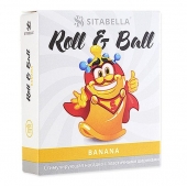 Стимулирующий презерватив-насадка Roll   Ball Banana - Sitabella - купить с доставкой в Невинномысске