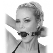 Черный кляп с дырочками Breathable Ball Gag - Pipedream - купить с доставкой в Невинномысске