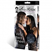 Черная виниловая ткань-простынь для эротических игр - Lux Fetish - купить с доставкой в Невинномысске