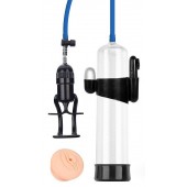 Прозрачная вакуумная вибропомпа Sex Expert с насадкой-вагиной - Sex Expert - в Невинномысске купить с доставкой