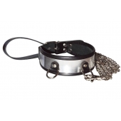 Стильный ошейник с металлическим блеском и поводком - Sitabella - купить с доставкой в Невинномысске