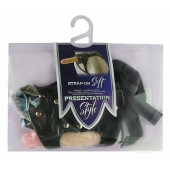 Черный пояс-трусики с двумя насадками Soft-Dolli - 16,5 и 10,5 см. - LOVETOY (А-Полимер) - купить с доставкой в Невинномысске