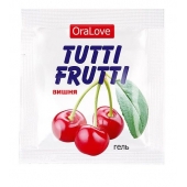 Пробник гель-смазки Tutti-frutti с вишнёвым вкусом - 4 гр. - Биоритм - купить с доставкой в Невинномысске