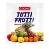 Пробник гель-смазки Tutti-frutti со вкусом тропических фруктов - 4 гр. - Биоритм - купить с доставкой в Невинномысске