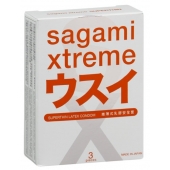 Ультратонкие презервативы Sagami Xtreme SUPERTHIN - 3 шт. - Sagami - купить с доставкой в Невинномысске