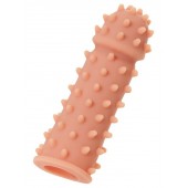 Телесная реалистичная насадка KOKOS Extreme Sleeve 03 с дополнительной стимуляцией - 12,7 см. - KOKOS - в Невинномысске купить с доставкой