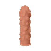 Телесная реалистичная насадка KOKOS Extreme Sleeve 11 с дополнительной стимуляцией - 12,7 см. - KOKOS - в Невинномысске купить с доставкой