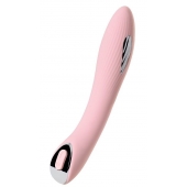 Розовый силиконовый вибратор с электростимуляцией TESLA G-POINT - 21 см. - ToyFa - купить с доставкой в Невинномысске