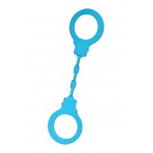 Голубые силиконовые наручники A-Toys без ключа - A-toys - купить с доставкой в Невинномысске