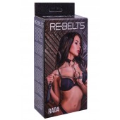 Черный поводок и чокер с кольцом Rada - Rebelts - купить с доставкой в Невинномысске