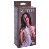 Коричневый поводок и чокер с кольцом Sofi - Rebelts - купить с доставкой в Невинномысске