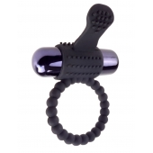 Черное эрекционное виброкольцо Vibrating Silicone Super Ring - Pipedream - в Невинномысске купить с доставкой