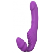 Фиолетовый безремневой вибрострапон DOUBLE DIPPER - Dream Toys - купить с доставкой в Невинномысске