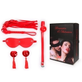 Пикантный набор БДСМ из 4 предметов в красном цвете - Notabu - купить с доставкой в Невинномысске