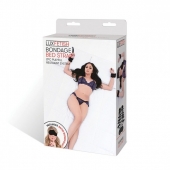 Чёрные манжеты для фиксации на кровати Bondage Bed Strap - Lux Fetish - купить с доставкой в Невинномысске