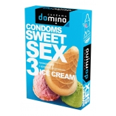 Презервативы для орального секса DOMINO Sweet Sex с ароматом мороженого - 3 шт. - Domino - купить с доставкой в Невинномысске