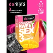 Презервативы для орального секса DOMINO Sweet Sex с ароматом манго - 3 шт. - Domino - купить с доставкой в Невинномысске