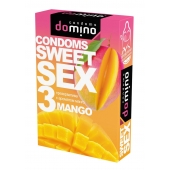 Презервативы для орального секса DOMINO Sweet Sex с ароматом манго - 3 шт. - Domino - купить с доставкой в Невинномысске
