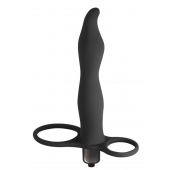 Черная вибронасадка для двойного проникновения Flirtini - 15,9 см. - Lola Games - купить с доставкой в Невинномысске