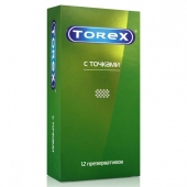 Текстурированные презервативы Torex  С точками  - 12 шт. - Torex - купить с доставкой в Невинномысске