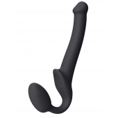 Черный безремневой страпон Silicone Bendable Strap-On S - Strap-on-me - купить с доставкой в Невинномысске