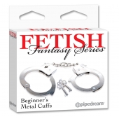 Металлические наручники Beginner s Metal Cuffs - Pipedream - купить с доставкой в Невинномысске