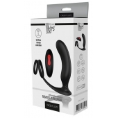 Черный массажер простаты REMOTE P-PLEASER - Dream Toys - в Невинномысске купить с доставкой