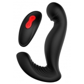 Черный вибромассажер простаты SWIRLING P-PLEASER - Dream Toys - в Невинномысске купить с доставкой