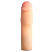 Телесная насадка-удлинитель на пенис PERFORMANCE 1.5INCH COCK XTENDER - 16 см. - Blush Novelties - в Невинномысске купить с доставкой