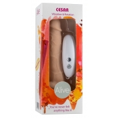 Телесный вибратор-ротатор на присоске Cesar Vibrator   Rotator - 17,5 см. - Adrien Lastic