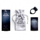 Темно-серое эрекционное кольцо Vibrating Love Ring с вибрацией - Fifty Shades of Grey - в Невинномысске купить с доставкой