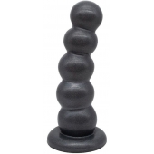 Черная насадка-плаг на харнесс PLATINUM 7 - 19,5 см. - LOVETOY (А-Полимер) - купить с доставкой в Невинномысске