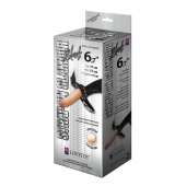 Пояс-трусики с насадкой Glamour - 17 см. - LOVETOY (А-Полимер) - купить с доставкой в Невинномысске