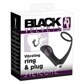 Черное эрекционное кольцо с анальной вибропробкой Vibrating Ring   Plug - Orion - в Невинномысске купить с доставкой