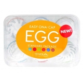 Набор из 6 мастурбаторов Tenga EGG Easy Beat с различным рельефом - Tenga - в Невинномысске купить с доставкой
