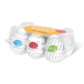Набор из 6 мастурбаторов Tenga EGG Easy Beat с различным рельефом - Tenga - в Невинномысске купить с доставкой