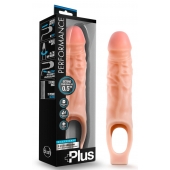 Телесный реалистичный фаллоудлинитель 9 Inch Silicone Cock Sheath Penis Extender - 22,86 см. - Blush Novelties - в Невинномысске купить с доставкой