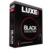 Черные презервативы LUXE Royal Black Collection - 3 шт. - Luxe - купить с доставкой в Невинномысске