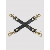 Черный фиксатор для манжет Bound to You Faux Leather Hogtie - Fifty Shades of Grey - купить с доставкой в Невинномысске