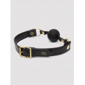 Черный кляп-шар Bound to You Faux Leather Ball Gag - Fifty Shades of Grey - купить с доставкой в Невинномысске