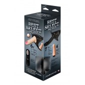 Черный женский пояс BEST SELECT с 3 насадками и вибрацией - LOVETOY (А-Полимер) - купить с доставкой в Невинномысске
