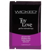 Лубрикант на водной основе для использования с игрушками WICKED Toy Love - 3 мл. - Wicked - купить с доставкой в Невинномысске