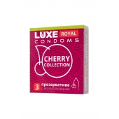 Презервативы с ароматом вишни LUXE Royal Cherry Collection - 3 шт. - Luxe - купить с доставкой в Невинномысске