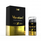 Жидкий интимный гель с эффектом вибрации Vibration! Vodka Energy - 15 мл. - INTT - купить с доставкой в Невинномысске