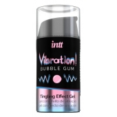 Жидкий интимный гель с эффектом вибрации Vibration! Bubble Gum - 15 мл. - INTT - купить с доставкой в Невинномысске