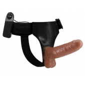 Страпон на трусиках с вибрацией Ultra Passionate Harness - 16 см. - Baile - купить с доставкой в Невинномысске